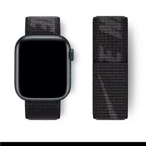 Black NIKE I Watch band IWATCH band swoosh  42mm 44mm 45mm 49mm